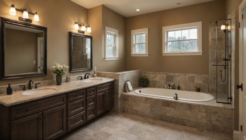 Luxury Bathtub and Vanity Area